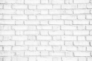 White grunge brick wall texture background