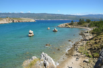 Obraz premium Croatia - Beach near Silo
