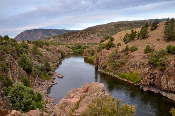 Obraz na płótnie Canvas Colorado river headwaters scenic view Radium, Grand County, Colorado, USA