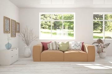 White modern interior