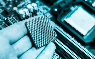 Installing the CPU into the motherboard