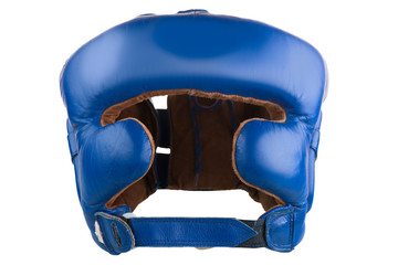 helmet to protect the head in boxing isolated