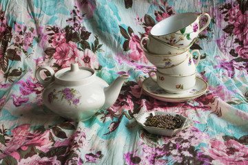 A tea set