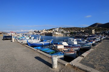 Obraz premium port of Elounda ,Crete, Greece 