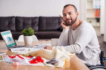 Dreamy disabled designer seeking new ideas