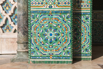 Mosaic detail - Hassan II Mosque - Casablanca - Best of Morocco
