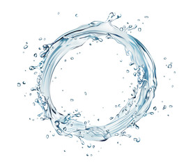 vector water splash circle - 132350862