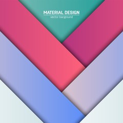 Vector material design background. Abstract creative concept layout template. For web and mobile app, paper art illustration design. style blank, poster, booklet. Motion wallpaper element. Flat ui