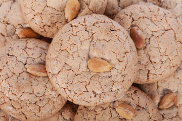 Almendrados, a typical and traditional almond biscuit from the Algarve region of Portugal