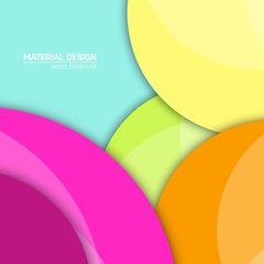 Vector material design background. Abstract creative concept layout template. For web and mobile app, paper art illustration design. style blank, poster, booklet. Motion wallpaper element. Flat ui