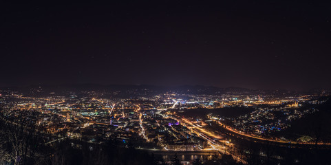 Glowing at night (Celje, Slovenia)