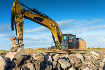 Obraz premium grue en action sur le chantier