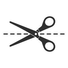 Scissors icon vector.