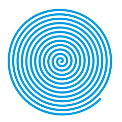 Blue vector spiral.