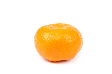 Fruits of a tangerine on a white background.