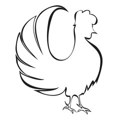 bird, rooster, chicken, zodiac, chicken,  year, symbol,the Chinese calendar, 2017, sign, horoscope, East, red, label