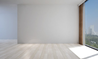 The interior design of Empty white room