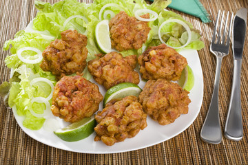 Indian Appetizer Onion Bhajias
