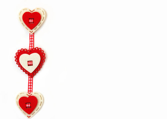 Beautiful background of hearts for Valentine's Day. Place for text.
