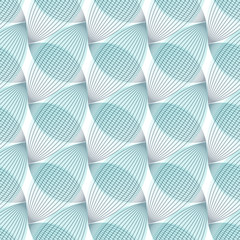Abstract blue background, geometric shapes with many thin lines. Seamless vector pattern. Technology background with gray lines.
