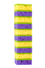 Sponges isolated on the a white background