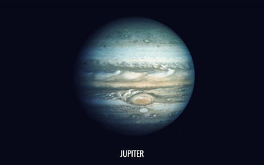 Jupiter. Elements of this image furnished by NASA