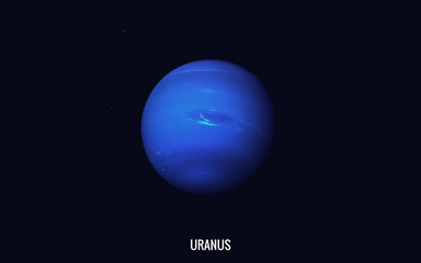 Uranus. Elements of this image furnished by NASA