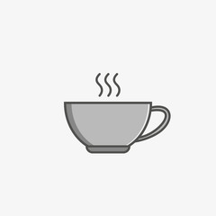 A simple flat icon of a cup
