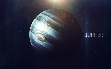 Obraz na płótnie Canvas Jupiter - High resolution beautiful art presents planet of the solar system. This image elements furnished by NASA