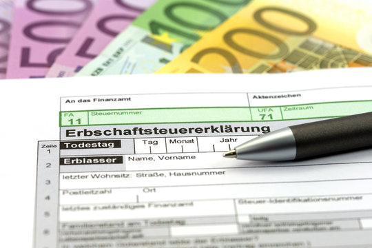 Erbschaftsteuererkl&auml;rung