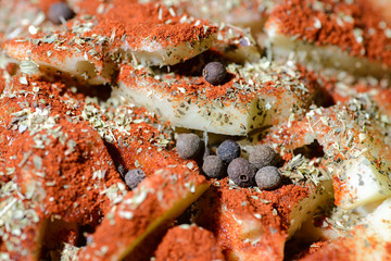 Delicious potato seasoned .