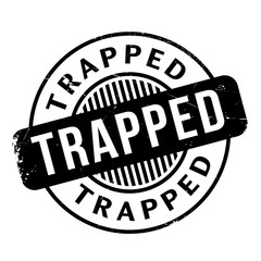 Trapped rubber stamp. Grunge design with dust scratches. Effects can be easily removed for a clean, crisp look. Color is easily changed.