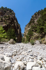 Samaria Gorge. Island of Crete. Greece.