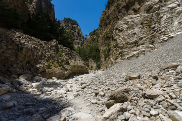 Samaria Gorge. Island of Crete. Greece.