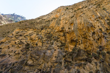 Rocks of Samaria Gorge. Crete. Greece.