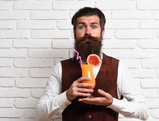 Fototapeta premium serious handsome bearded man