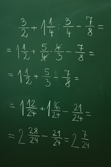 Calcualting with fractions