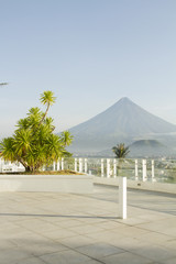 Volcano view from resort