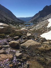 Obraz premium View from the top of Piute Pass