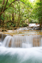 Waterfall in national park of Thailand