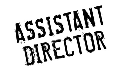Assistant Director rubber stamp. Grunge design with dust scratches. Effects can be easily removed for a clean, crisp look. Color is easily changed.