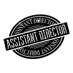 Assistant Director rubber stamp. Grunge design with dust scratches. Effects can be easily removed for a clean, crisp look. Color is easily changed.