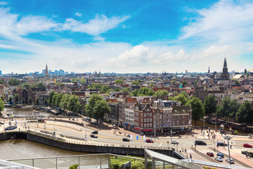 Panoramic view of Amsterdam