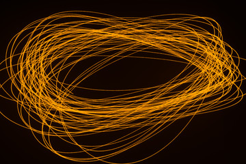 ellipse, oval  on black background