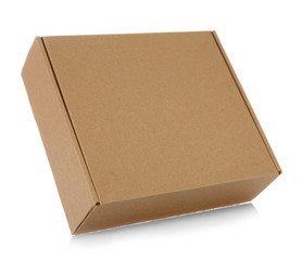 Cartoon box isolated on white