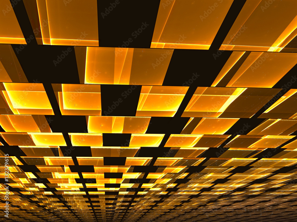 Wall mural ceiling tiles - abstract digitally generated image