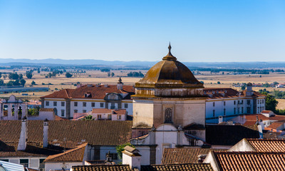 Cathedral of Evora in the Alentejo region of Portugal