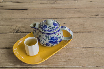 Tea on a wooden table