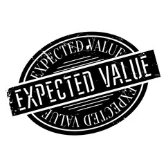Expected Value rubber stamp. Grunge design with dust scratches. Effects can be easily removed for a clean, crisp look. Color is easily changed.