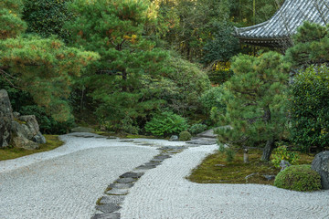 Zen garden in Japan